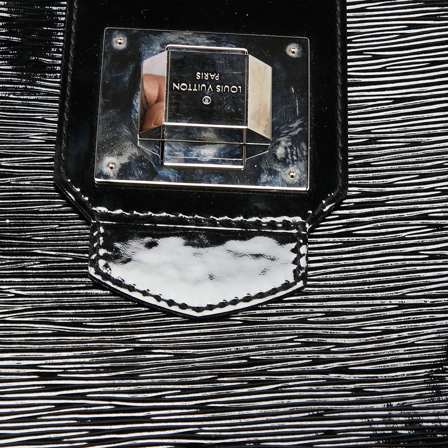 Louis Vuitton Black Electric Epi Leather Mirabeau GM Bag