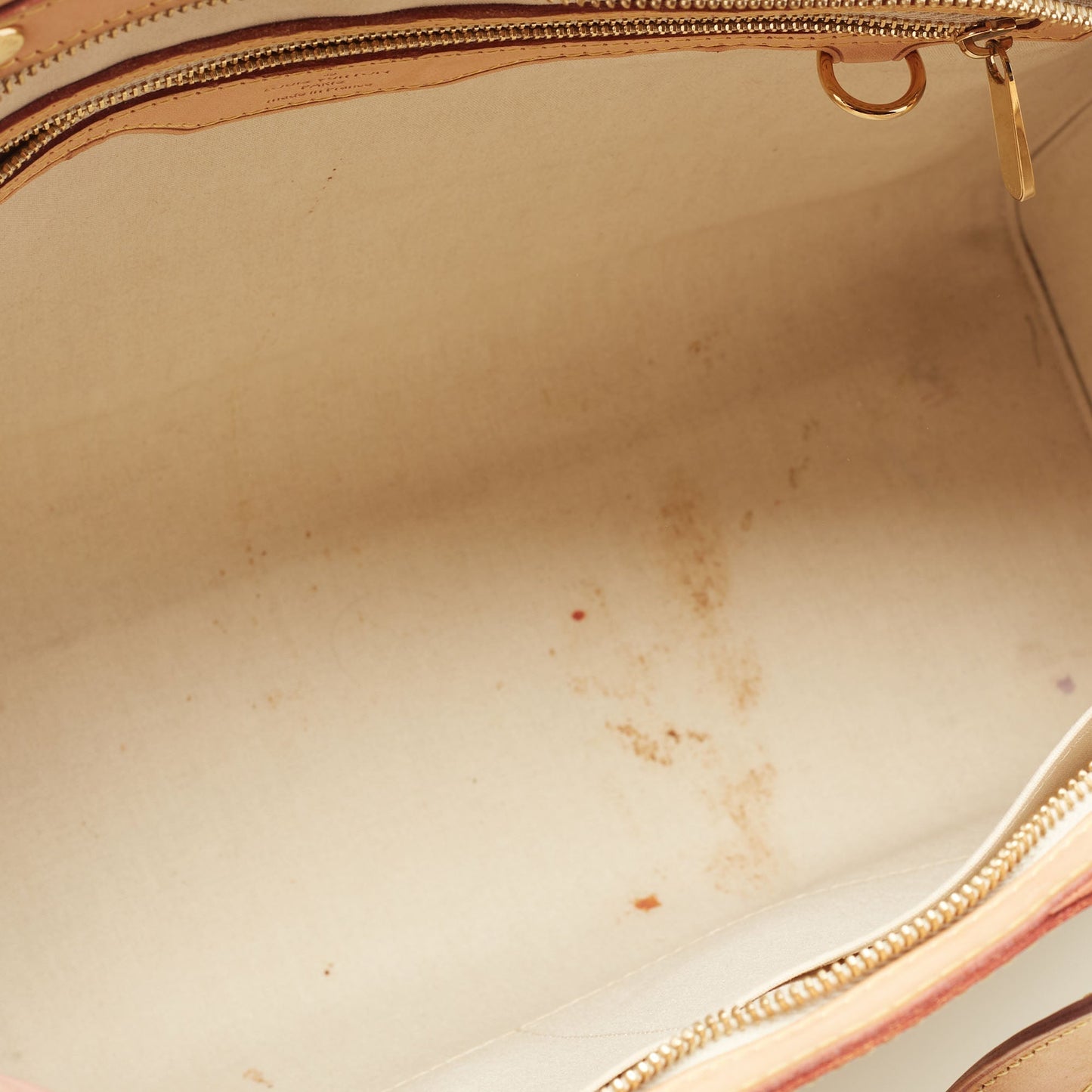 Louis Vuitton Blanc Corail Monogram Vernis Brea GM Bag