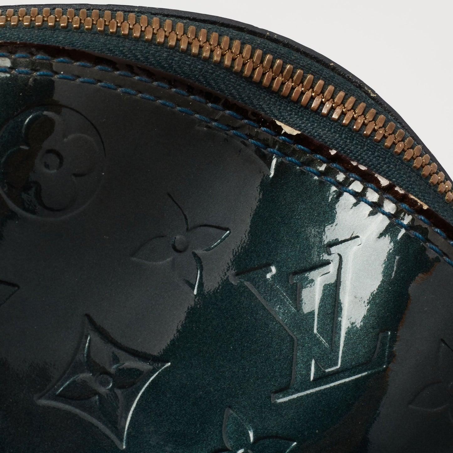 Louis Vuitton Blue Nuit Monogram Vernis Alma GM Bag