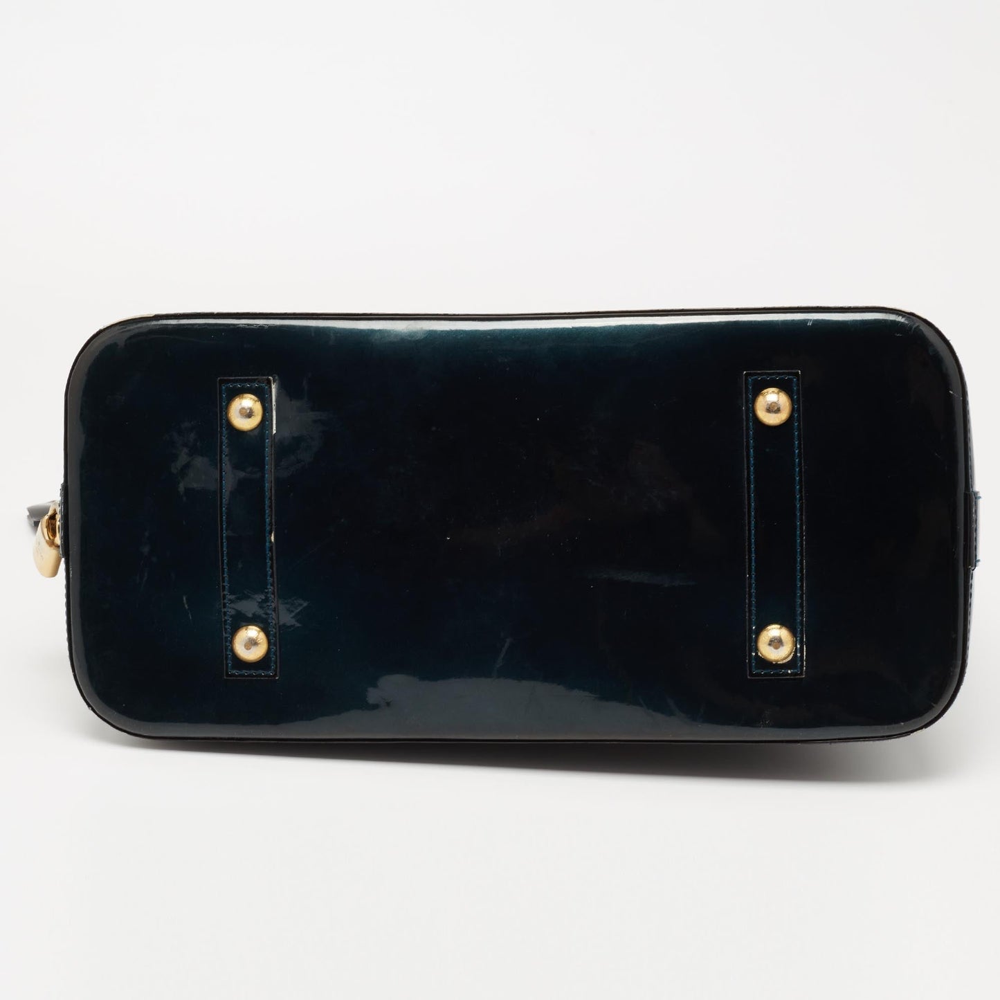 Louis Vuitton Blue Nuit Monogram Vernis Alma GM Bag