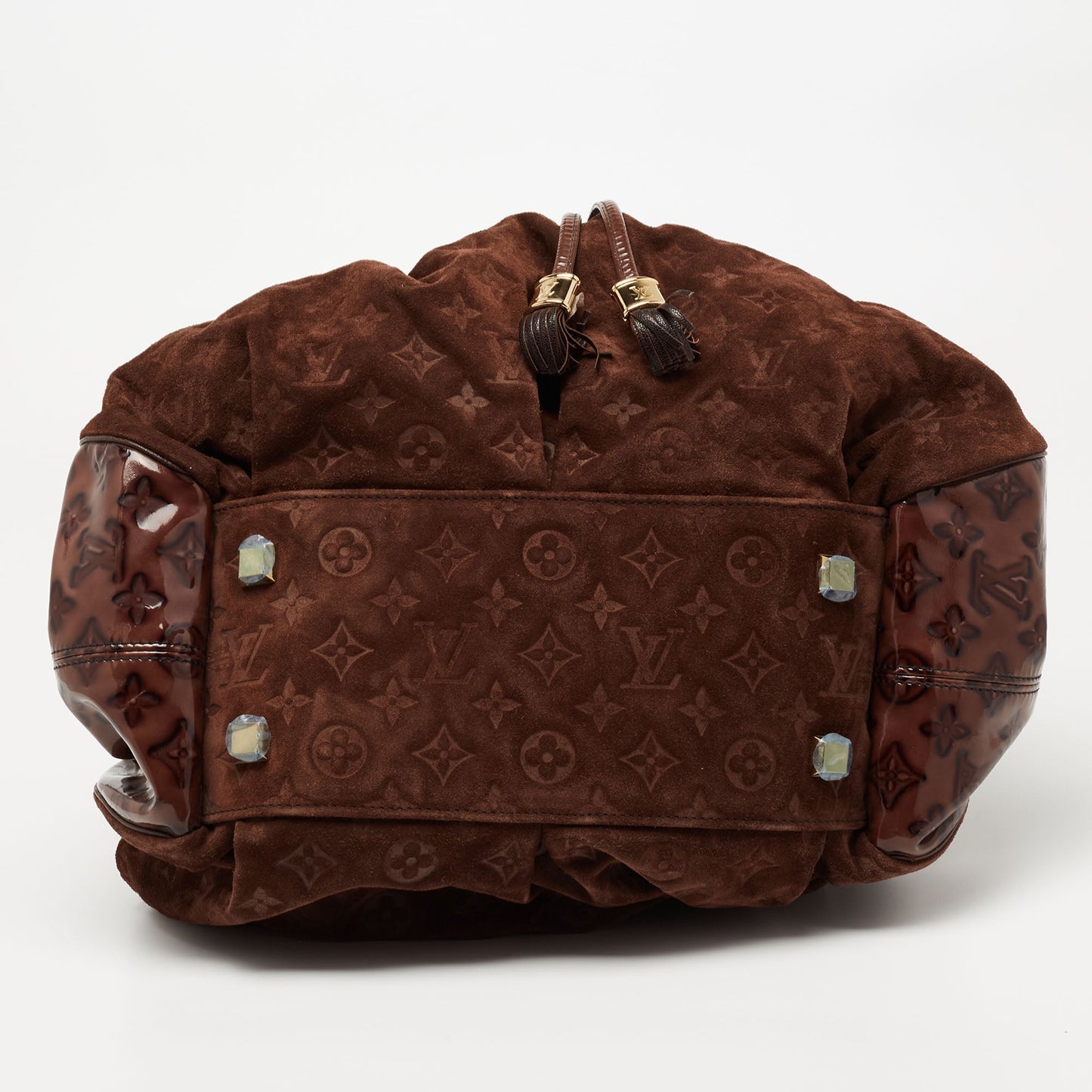 Louis Vuitton Espresso Monogram Suede Limited Edition Irene Bag