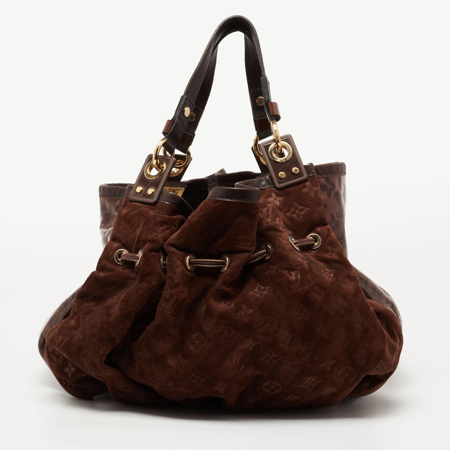 Louis Vuitton Espresso Monogram Suede Limited Edition Irene Bag