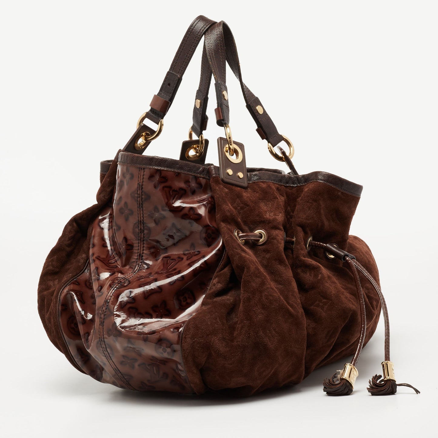 Louis Vuitton Espresso Monogram Suede Limited Edition Irene Bag