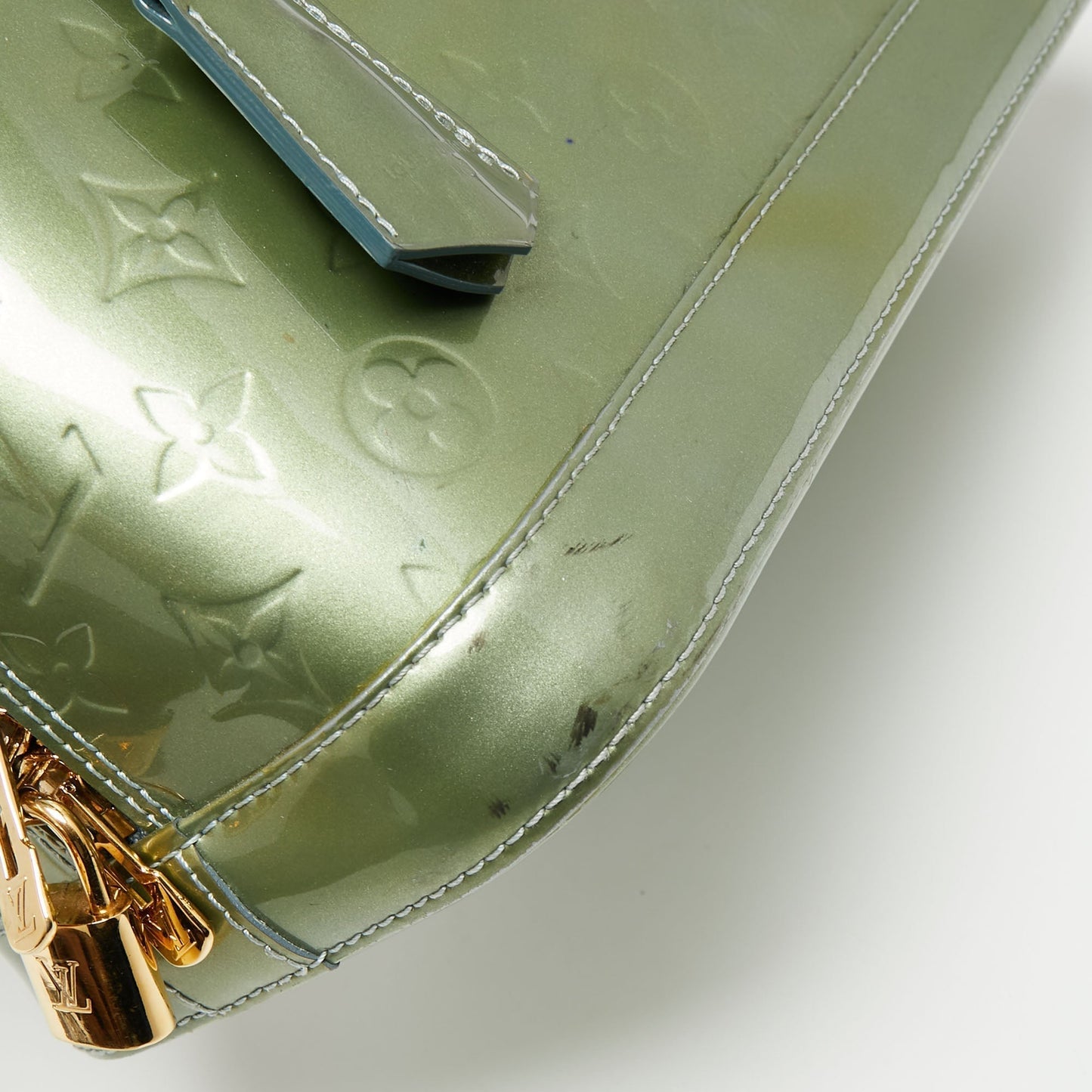 Louis Vuitton Givre Monogram Vernis Leather Alma PM Bag