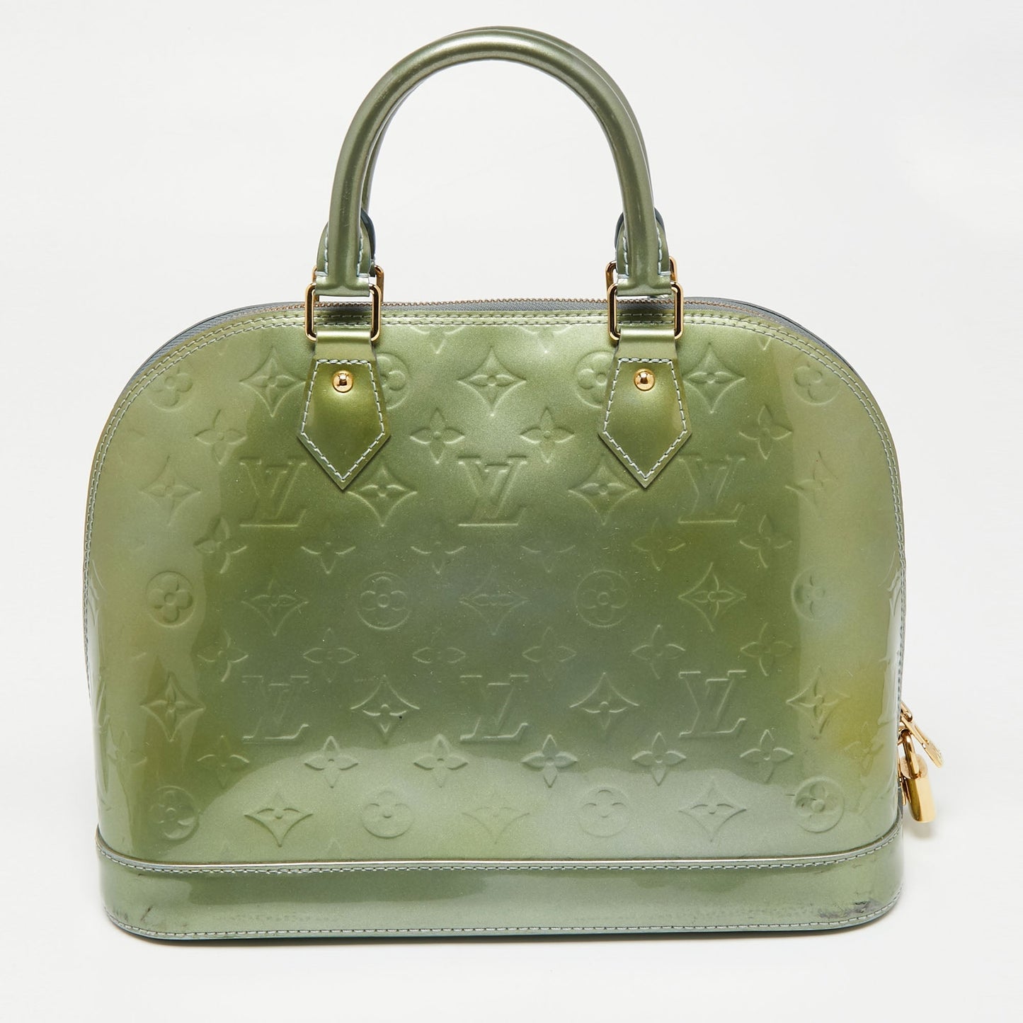 Louis Vuitton Givre Monogram Vernis Leather Alma PM Bag