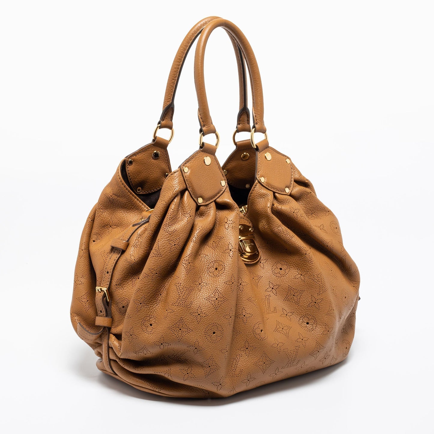 Louis Vuitton Biscuit Monogram Mahina Leather Surya L Bag