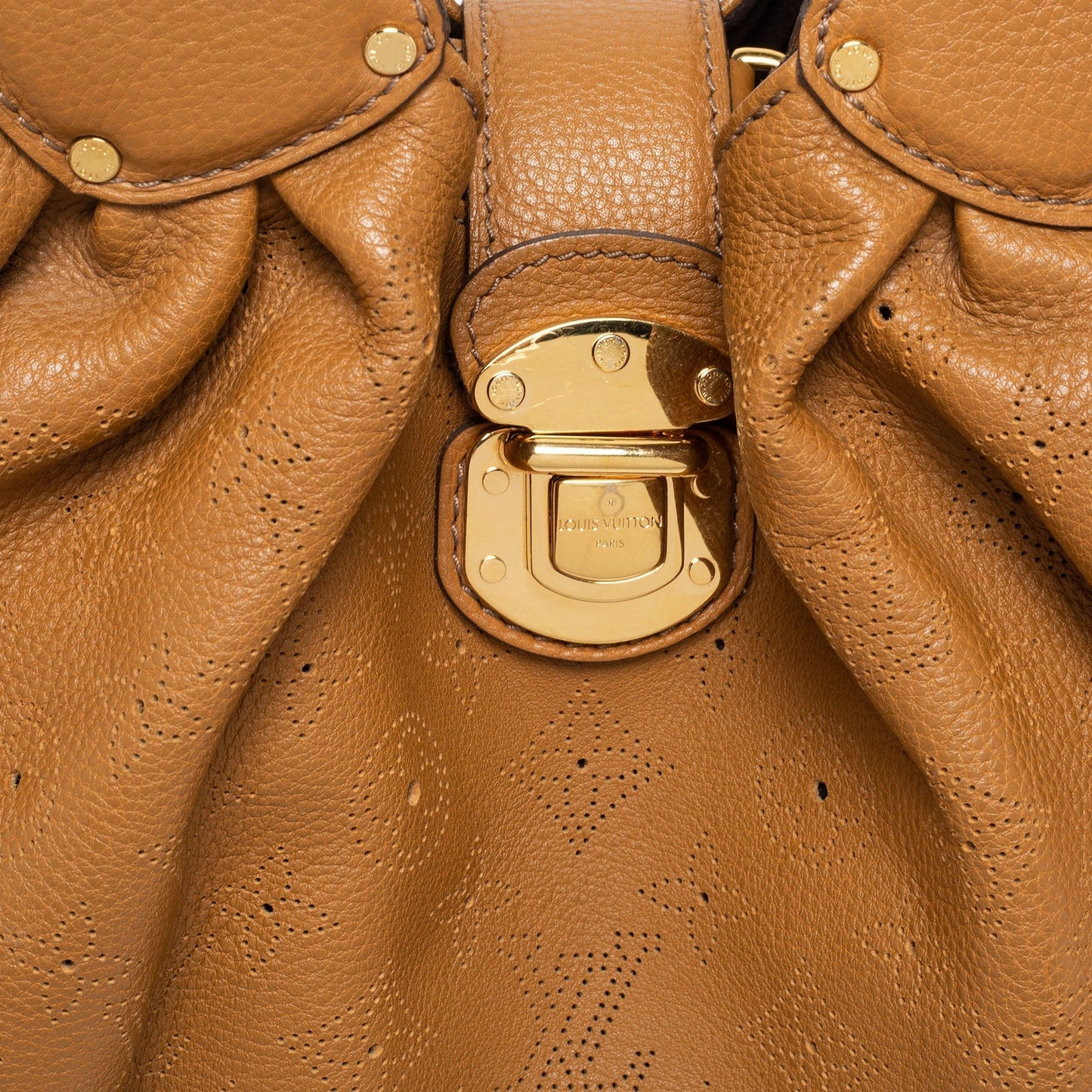 Louis Vuitton Biscuit Monogram Mahina Leather Surya L Bag