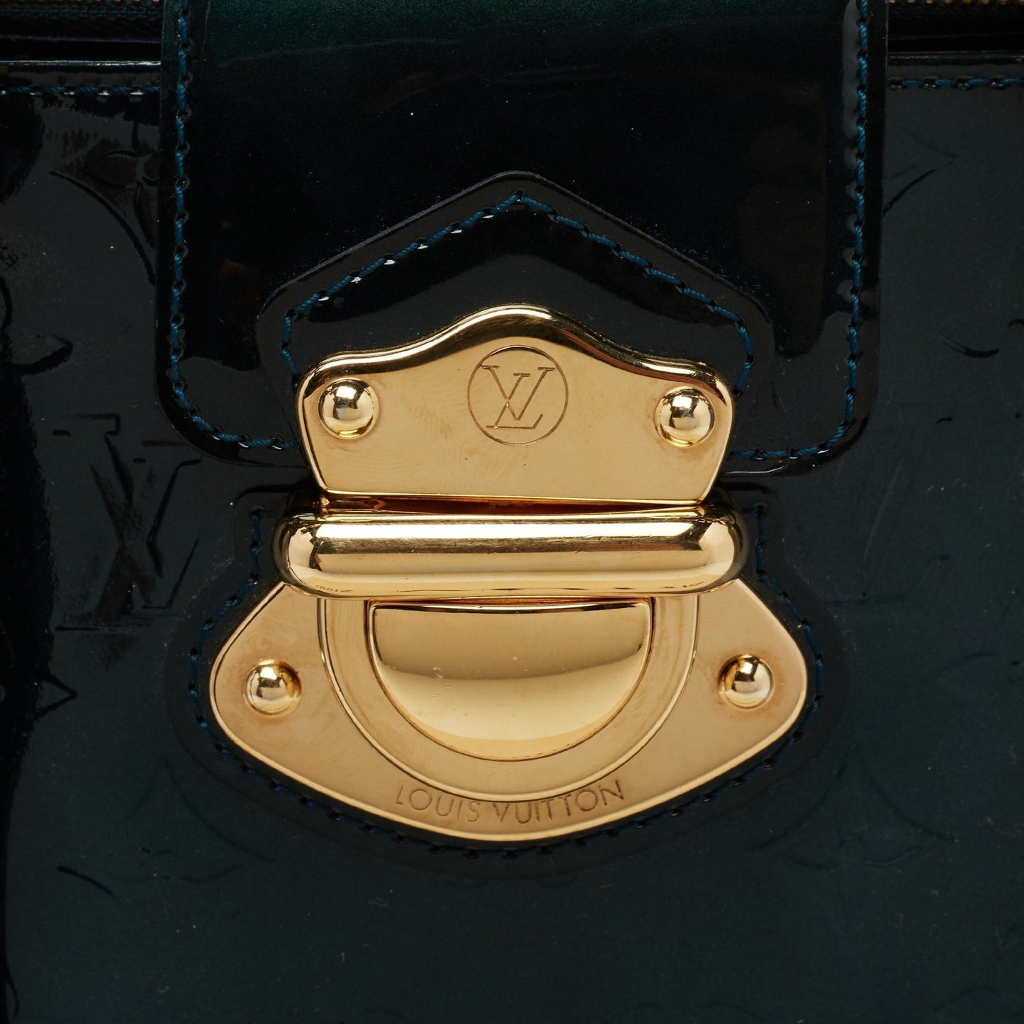 Louis Vuitton Blue Nuit Monogram Vernis Melrose Avenue Bag