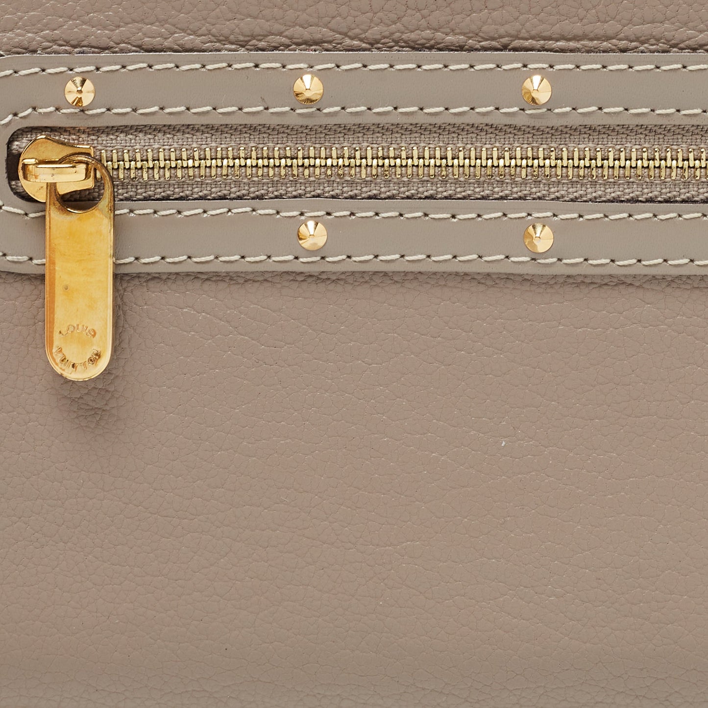 Louis Vuitton Grey Suhali Leather Zip Around Wallet