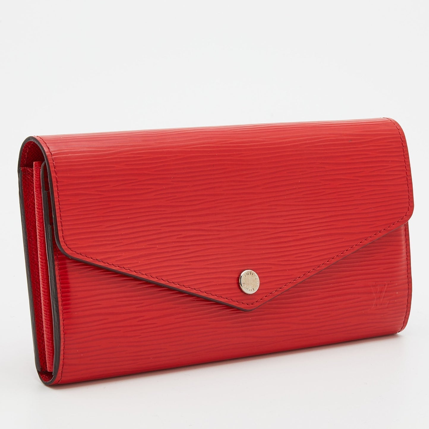 Louis Vuitton Coquelicot Epi Leather Sarah Wallet