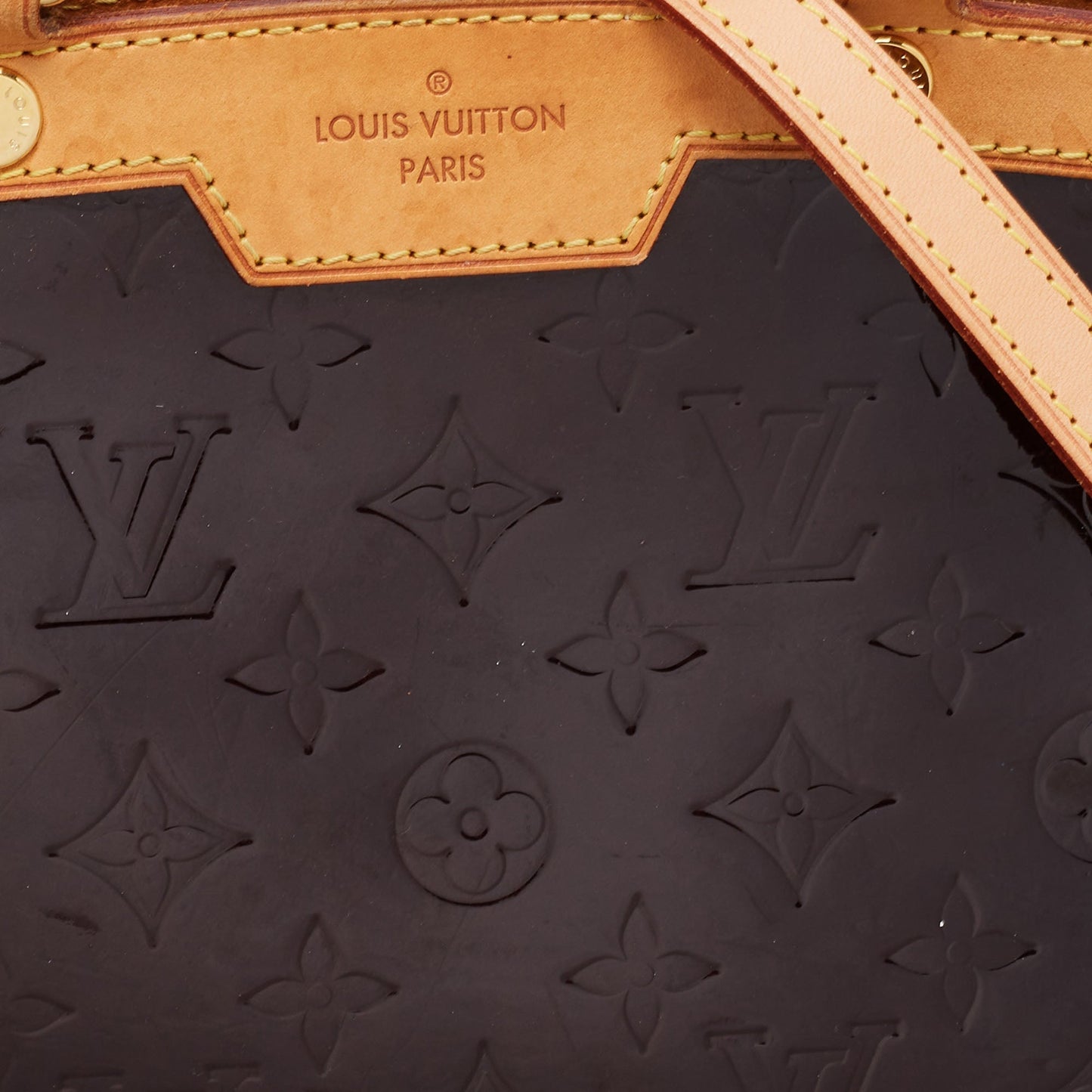 Louis Vuitton Amarante Monogram Vernis Brea MM Bag