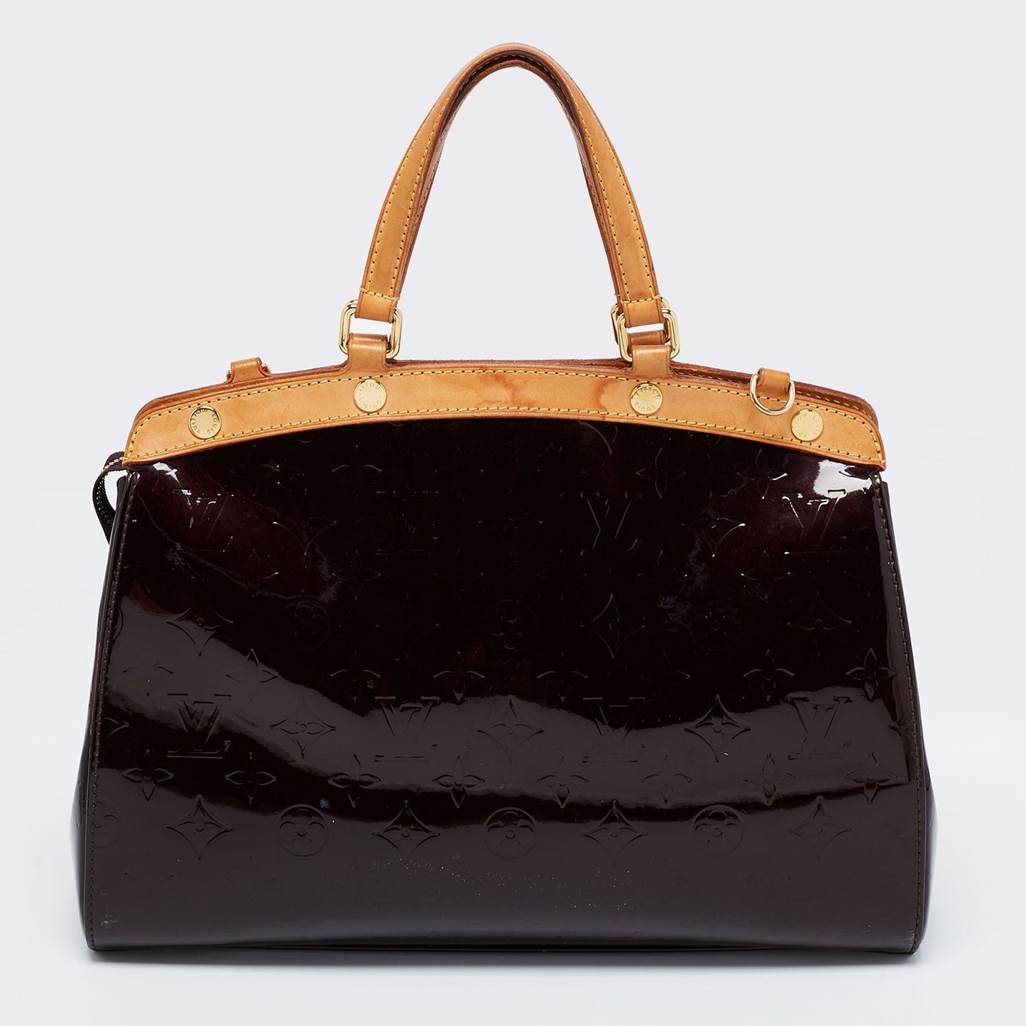 Louis Vuitton Amarante Monogram Vernis Brea MM Bag