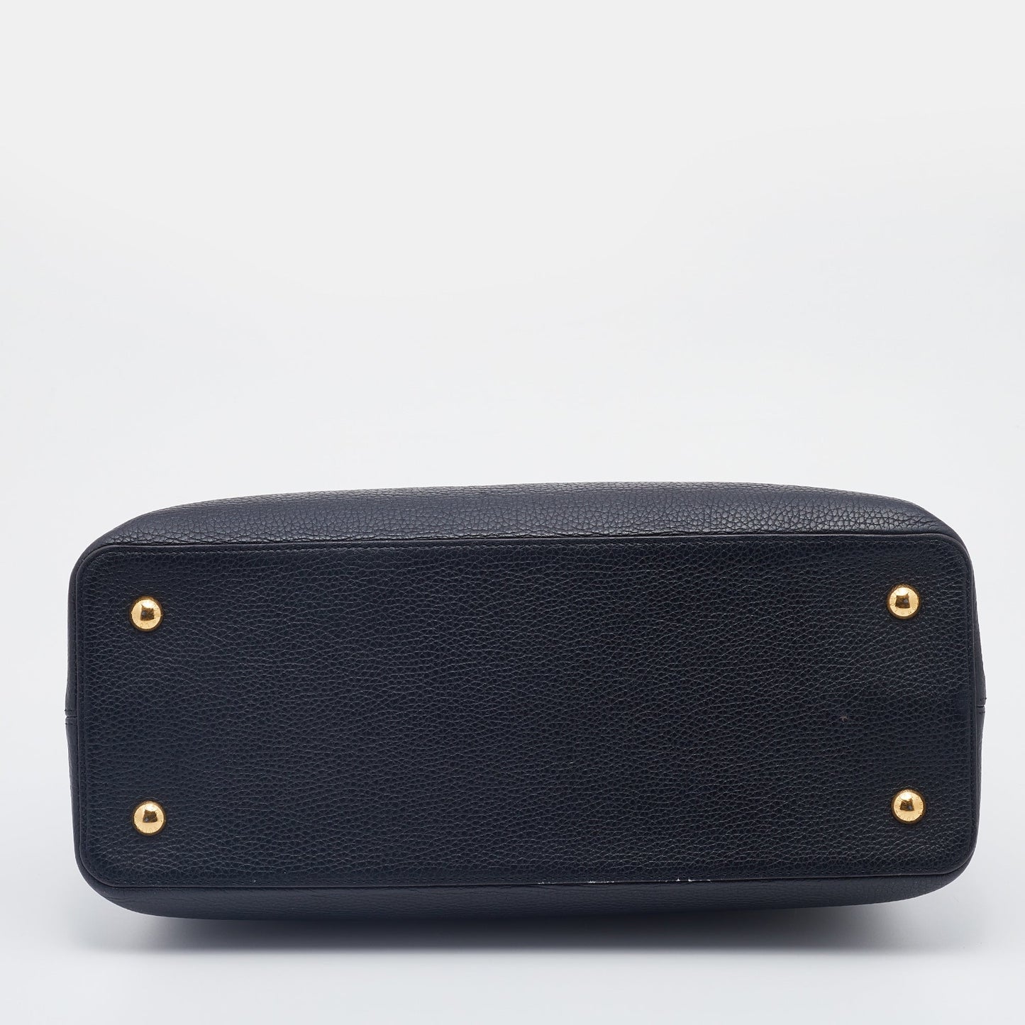 Louis Vuitton Black Taurillon Leather Capucines GM Bag