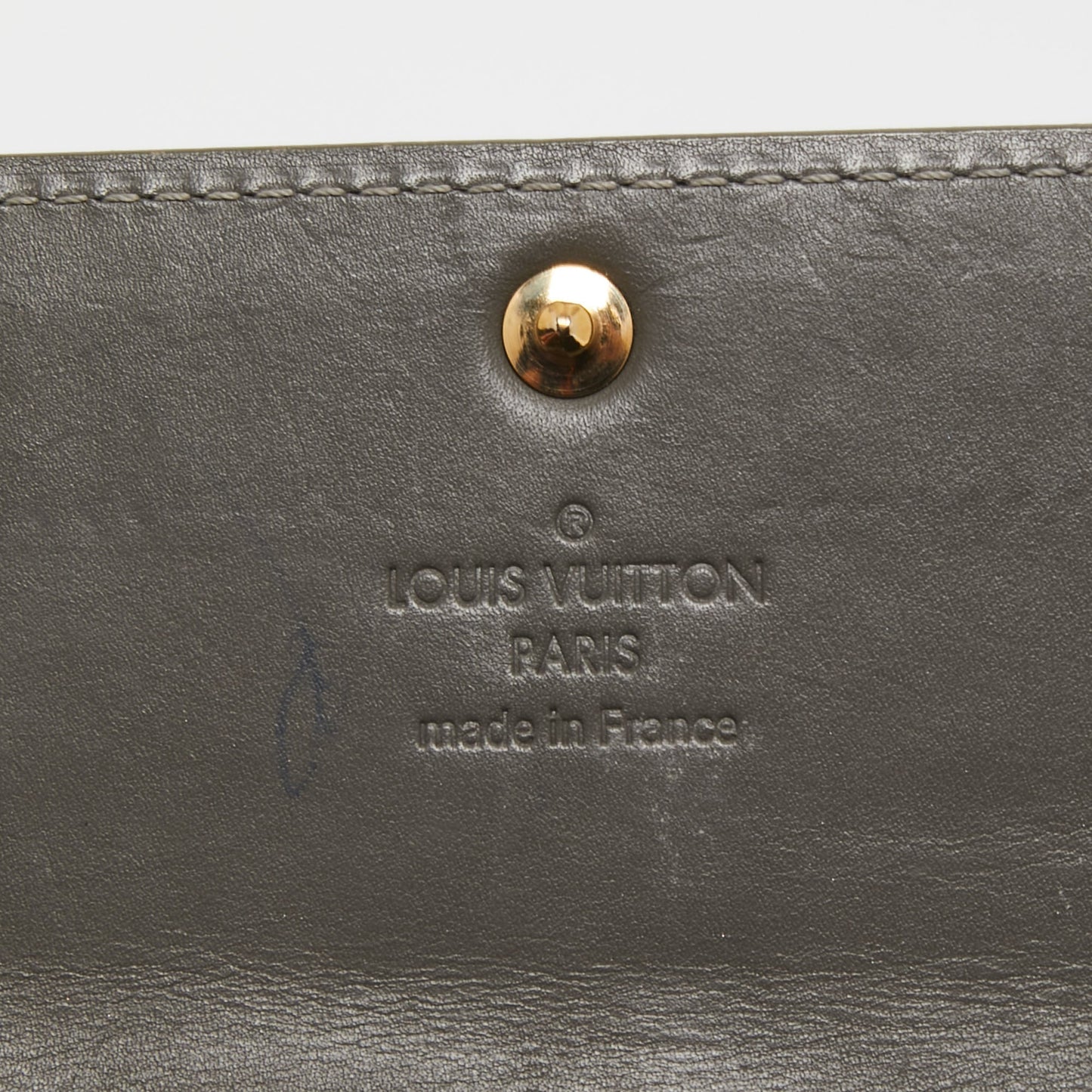Louis Vuitton Gris Art Deco Monogram Vernis Sarah Wallet