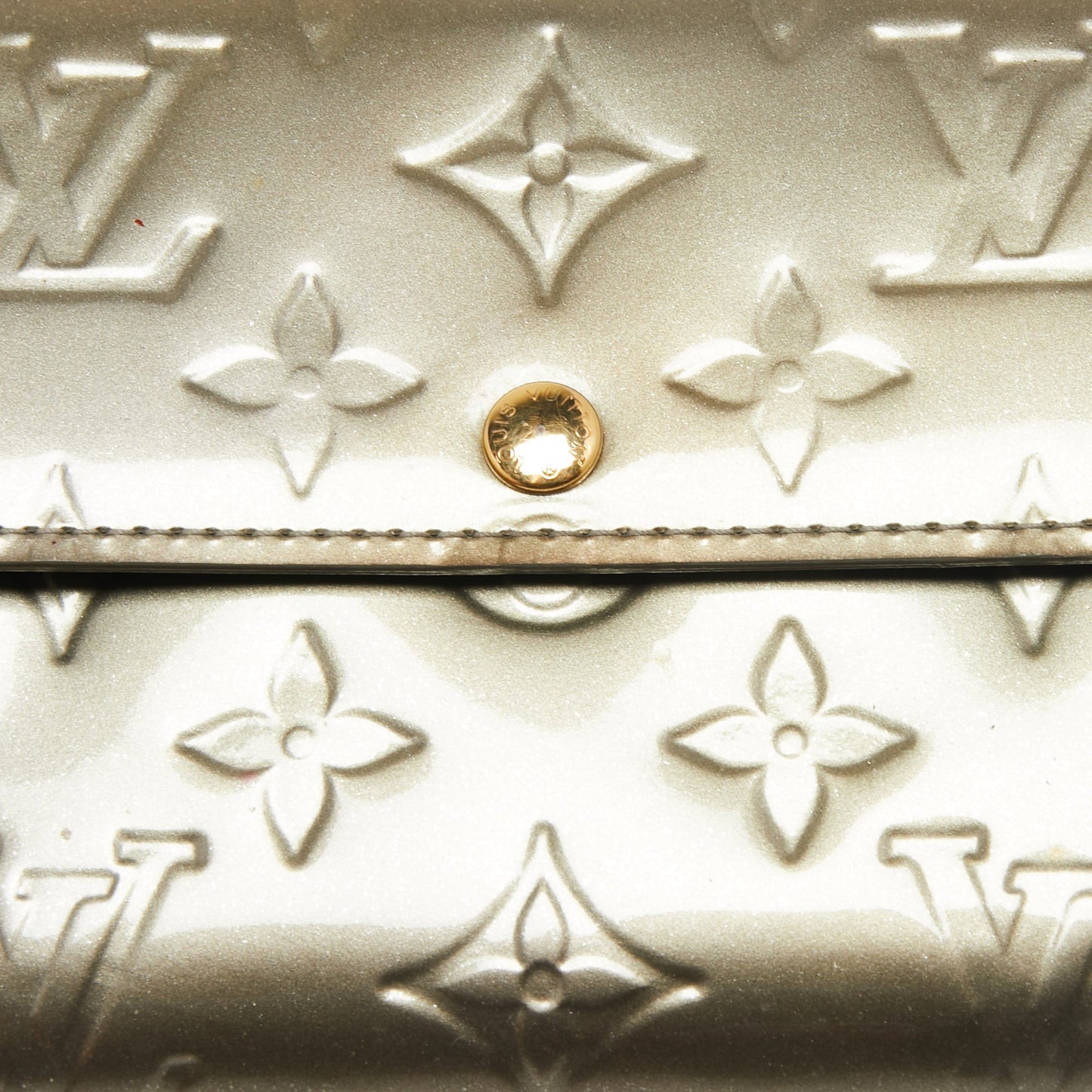 Louis Vuitton Gris Art Deco Monogram Vernis Sarah Wallet