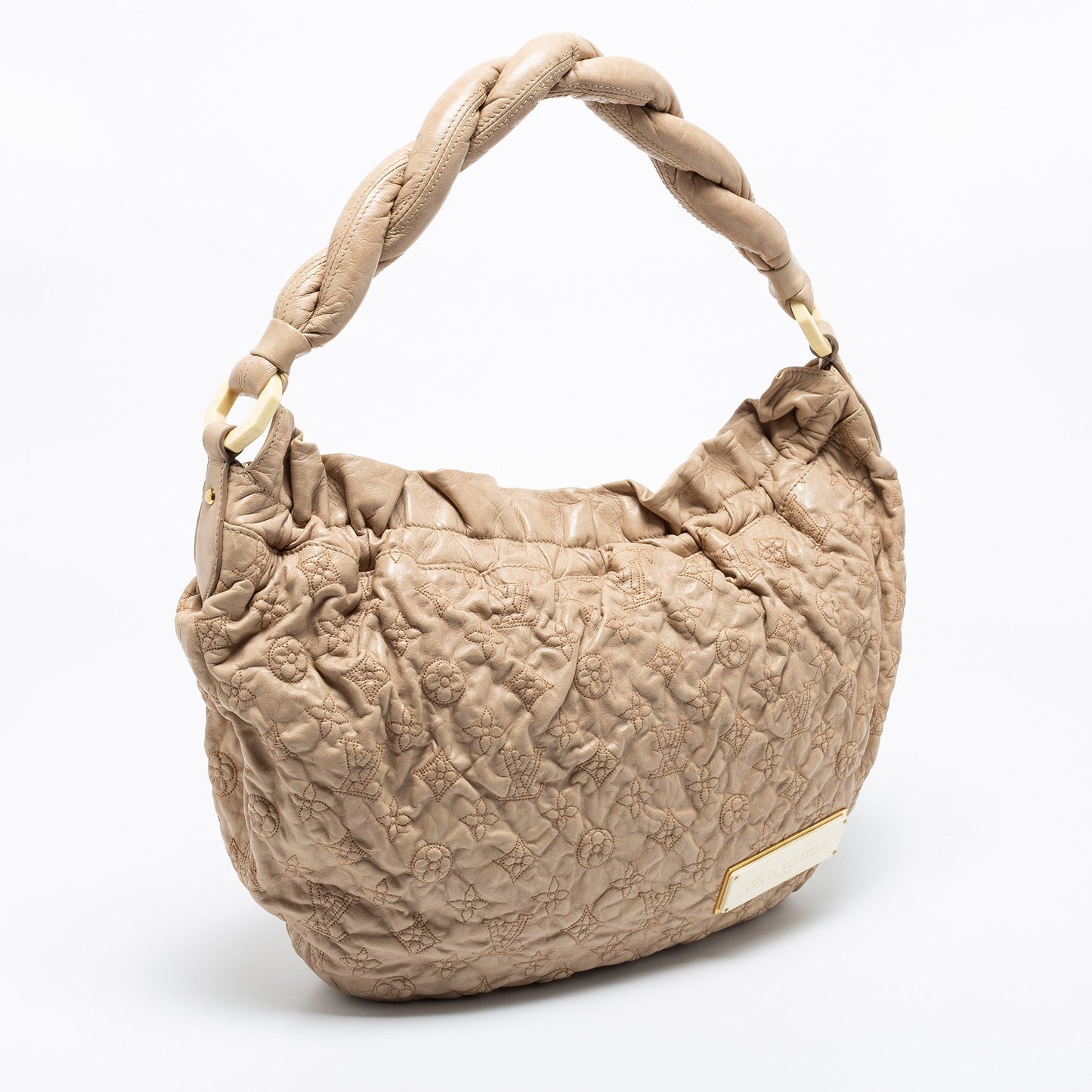 Louis Vuitton Ecru Monogram Leather Limited Edition Olympe Nimbus GM Bag