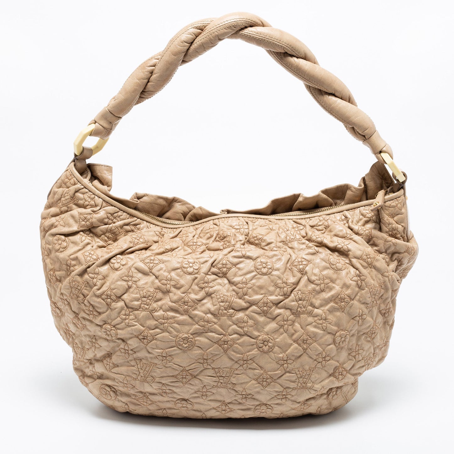 Louis Vuitton Ecru Monogram Leather Limited Edition Olympe Nimbus GM Bag