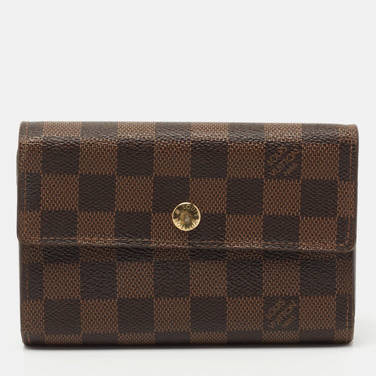 Louis Vuitton Damier Ebene Canvas Alexandra Wallet