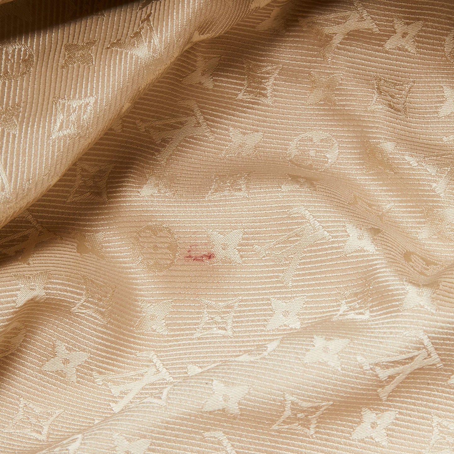 Louis Vuitton Cream Canvas Polka Dot Panama Bowly Bag