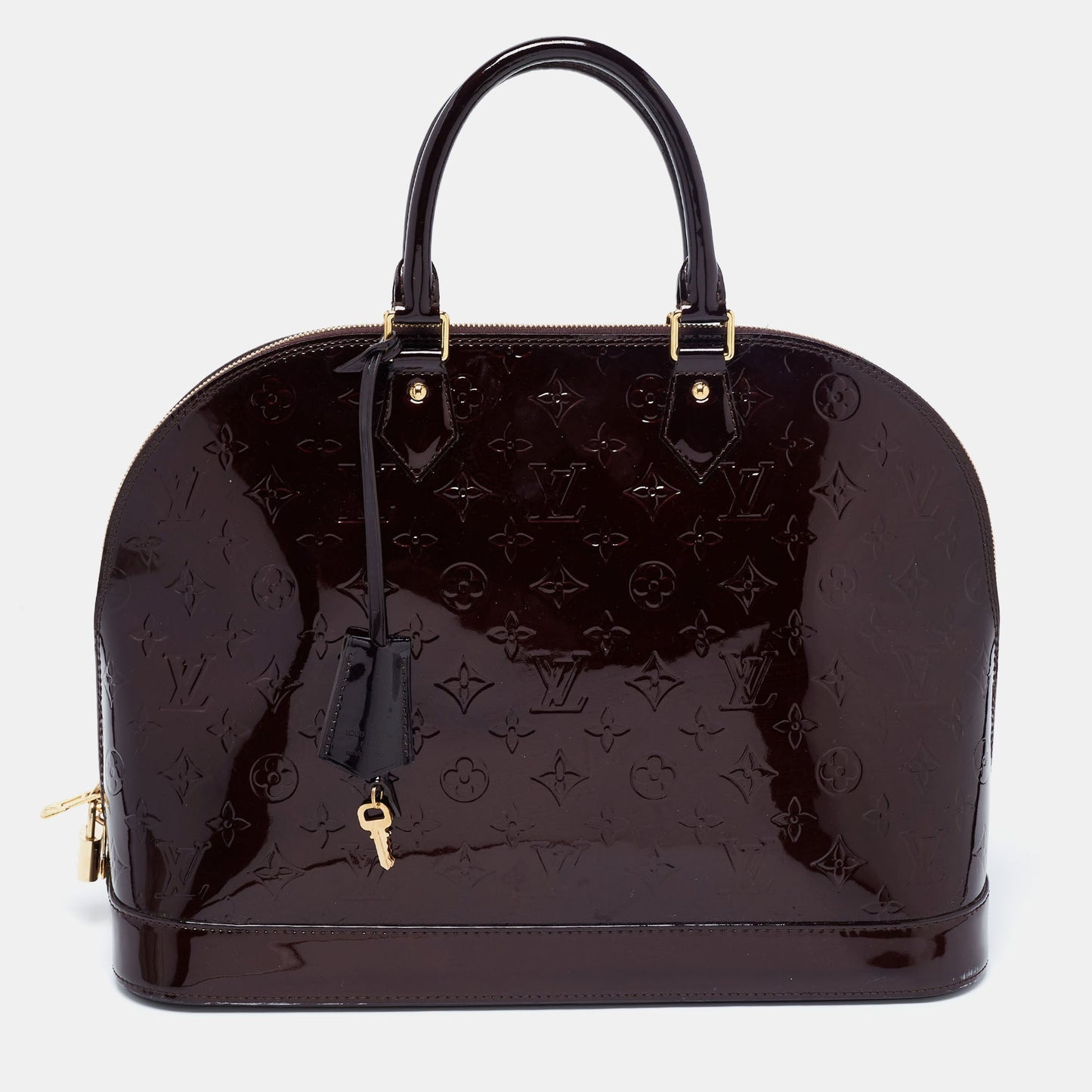 Louis Vuitton Amarante Monogram Vernis Alma GM Bag