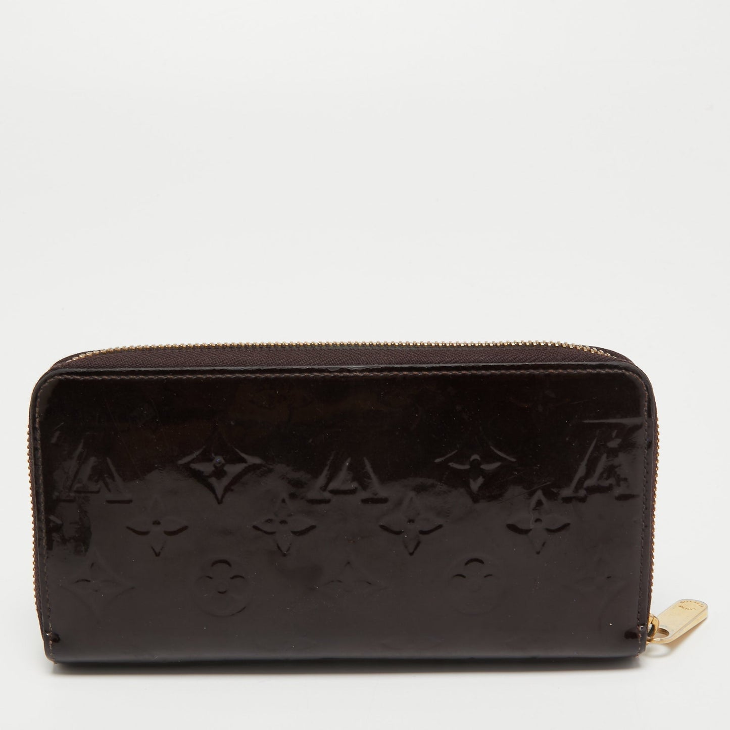 LOUIS VUITTON Amarante Monogram Vernis Zippy Wallet