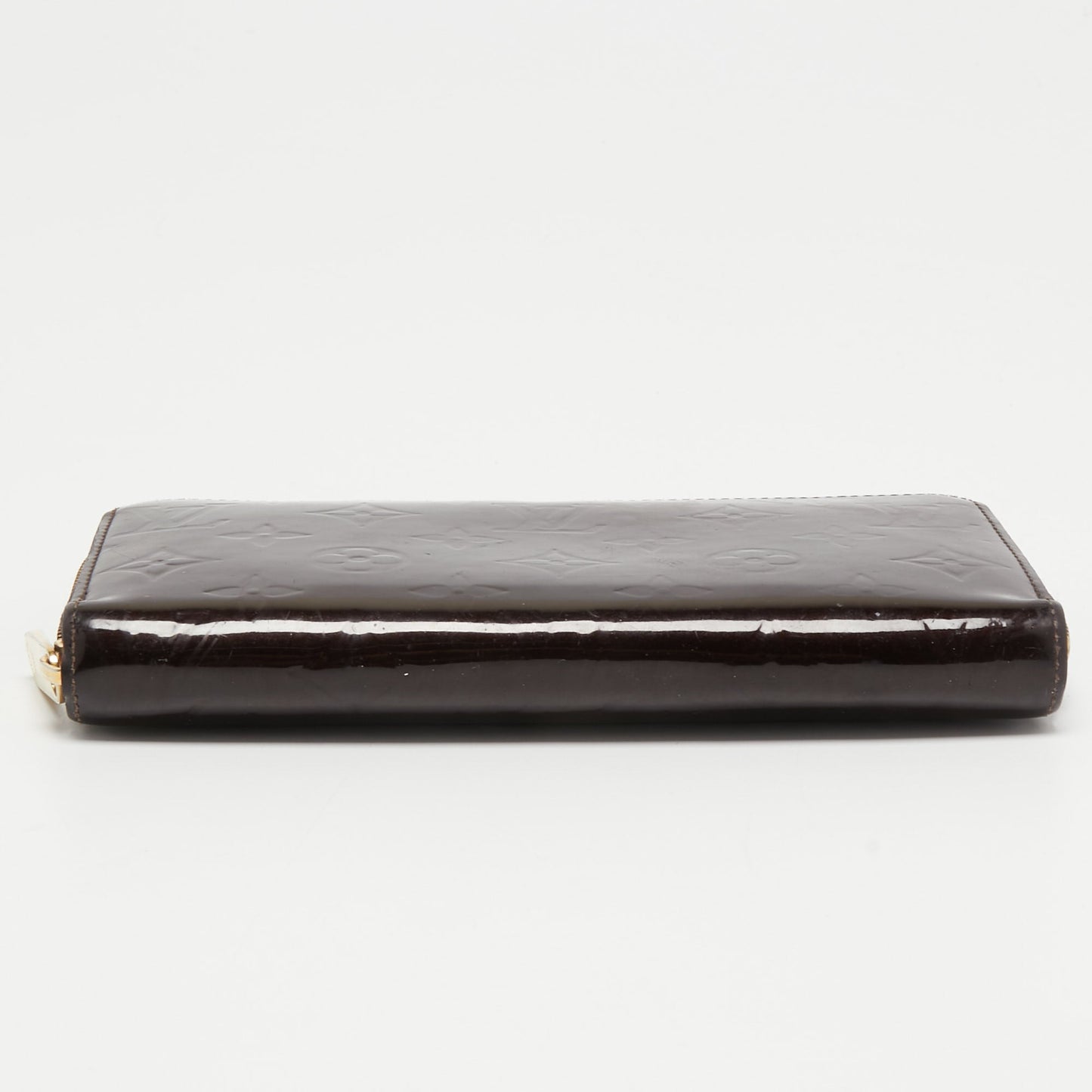 LOUIS VUITTON Amarante Monogram Vernis Zippy Wallet