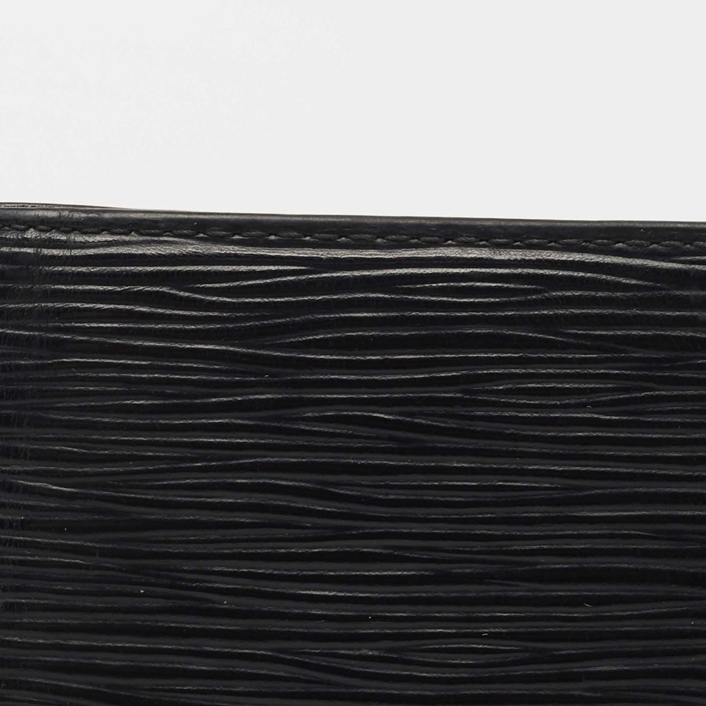 LOUIS VUITTON Black Epi Leather Bifold Long Wallet