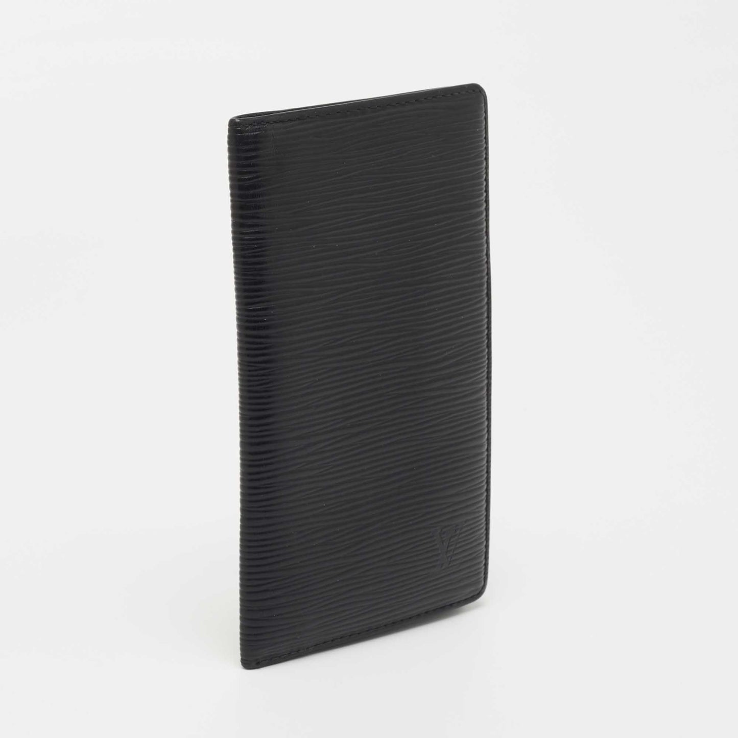 LOUIS VUITTON Black Epi Leather Bifold Long Wallet
