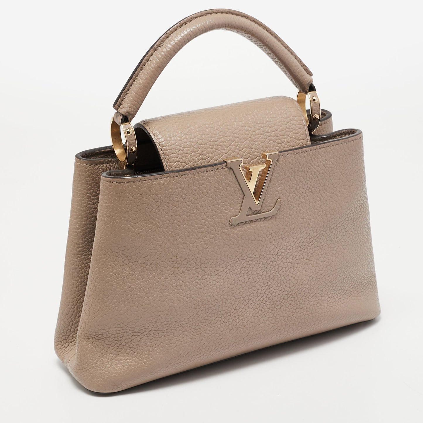 Louis Vuitton Beige Taurillon Leather Capucines BB Bag