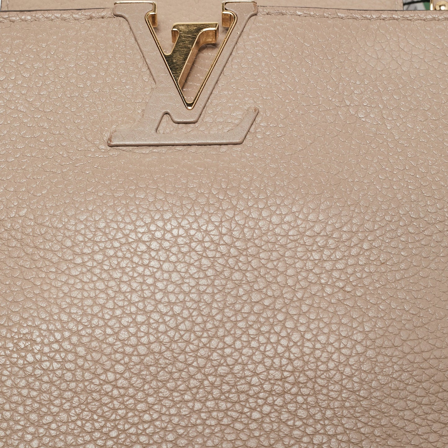 Louis Vuitton Beige Taurillon Leather Capucines BB Bag
