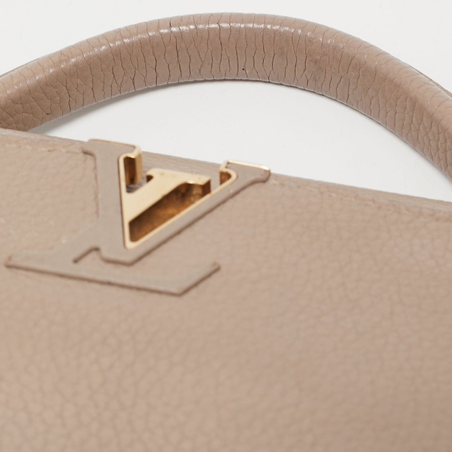 Louis Vuitton Beige Taurillon Leather Capucines BB Bag