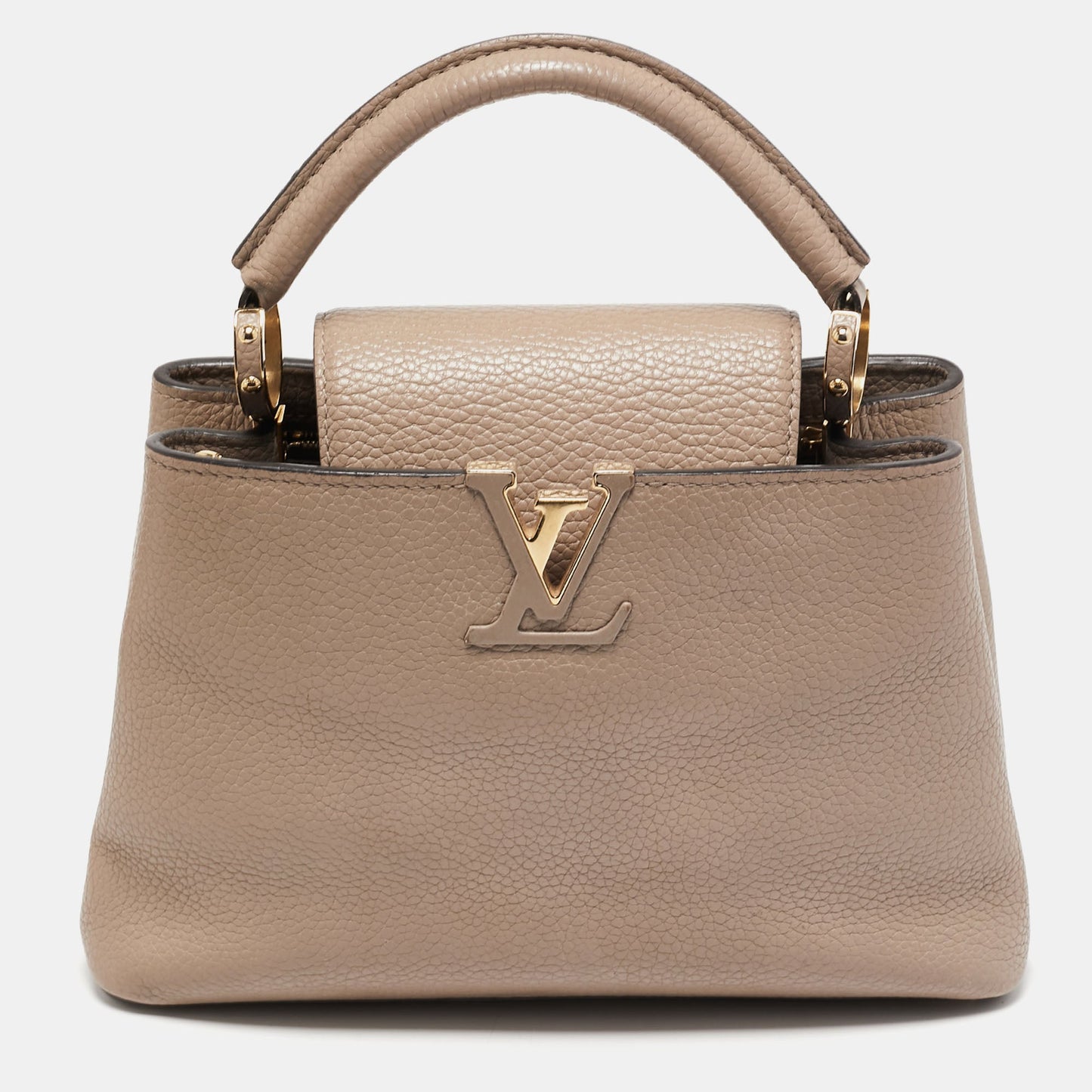 Louis Vuitton Beige Taurillon Leather Capucines BB Bag