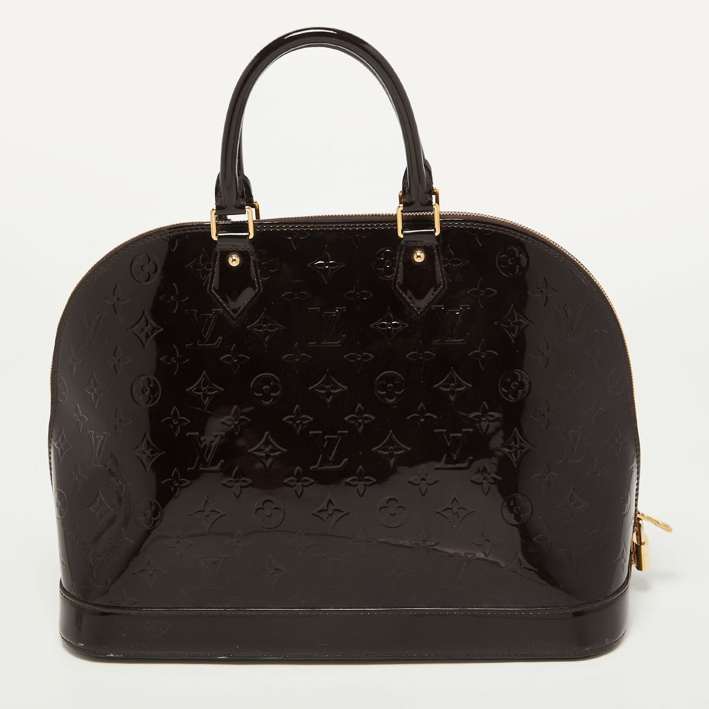 LOUIS VUITTON Amarante Monogram Vernis Alma GM Bag
