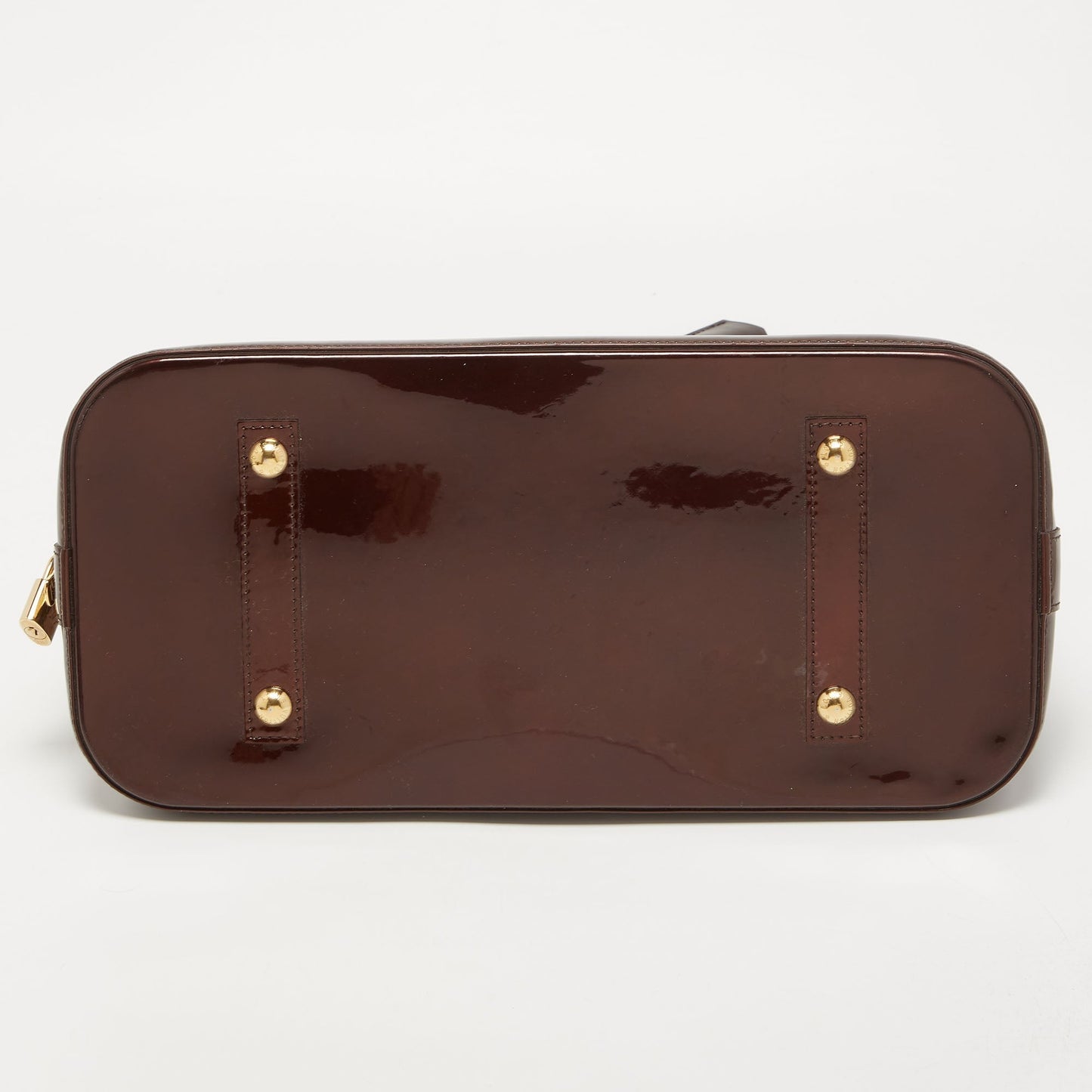 LOUIS VUITTON Amarante Monogram Vernis Alma GM Bag