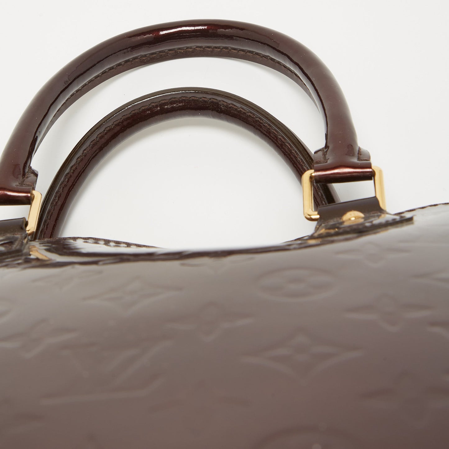 LOUIS VUITTON Amarante Monogram Vernis Alma GM Bag