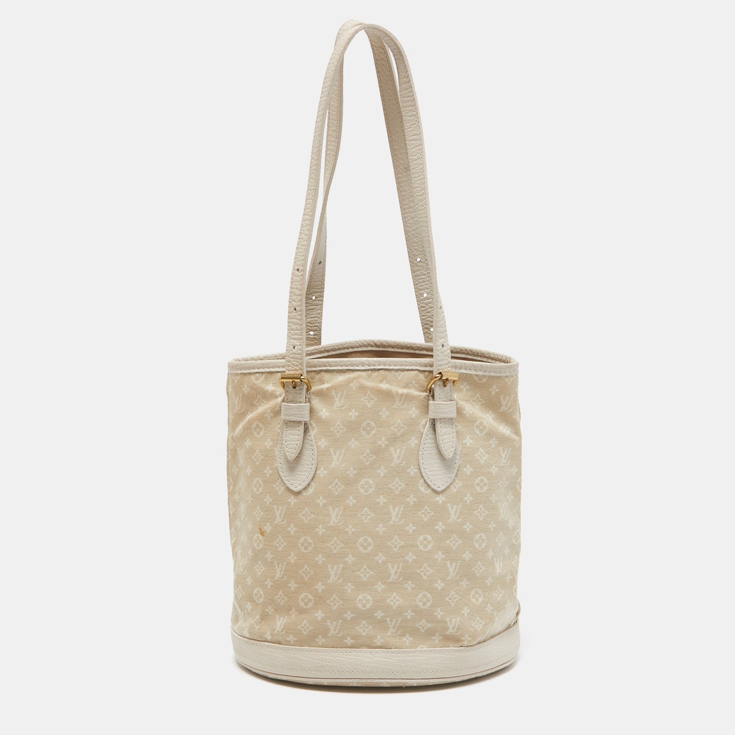 LOUIS VUITTON Dune Monogram Mini Lin Canvas Bucket PM Bag
