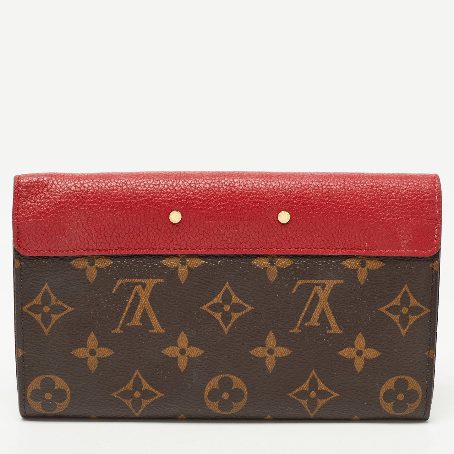 LOUIS VUITTON Cherry Monogram Canvas and Leather Pallas Wallet
