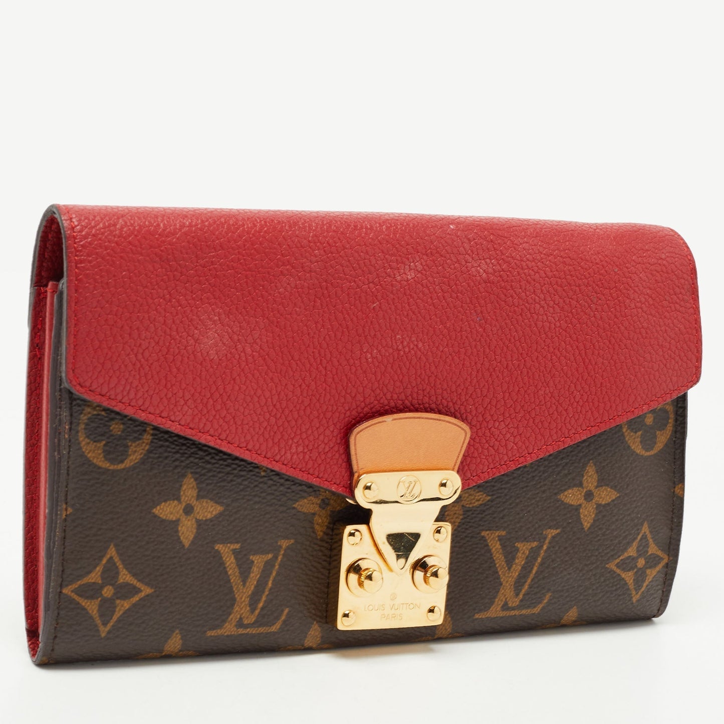 LOUIS VUITTON Cherry Monogram Canvas and Leather Pallas Wallet