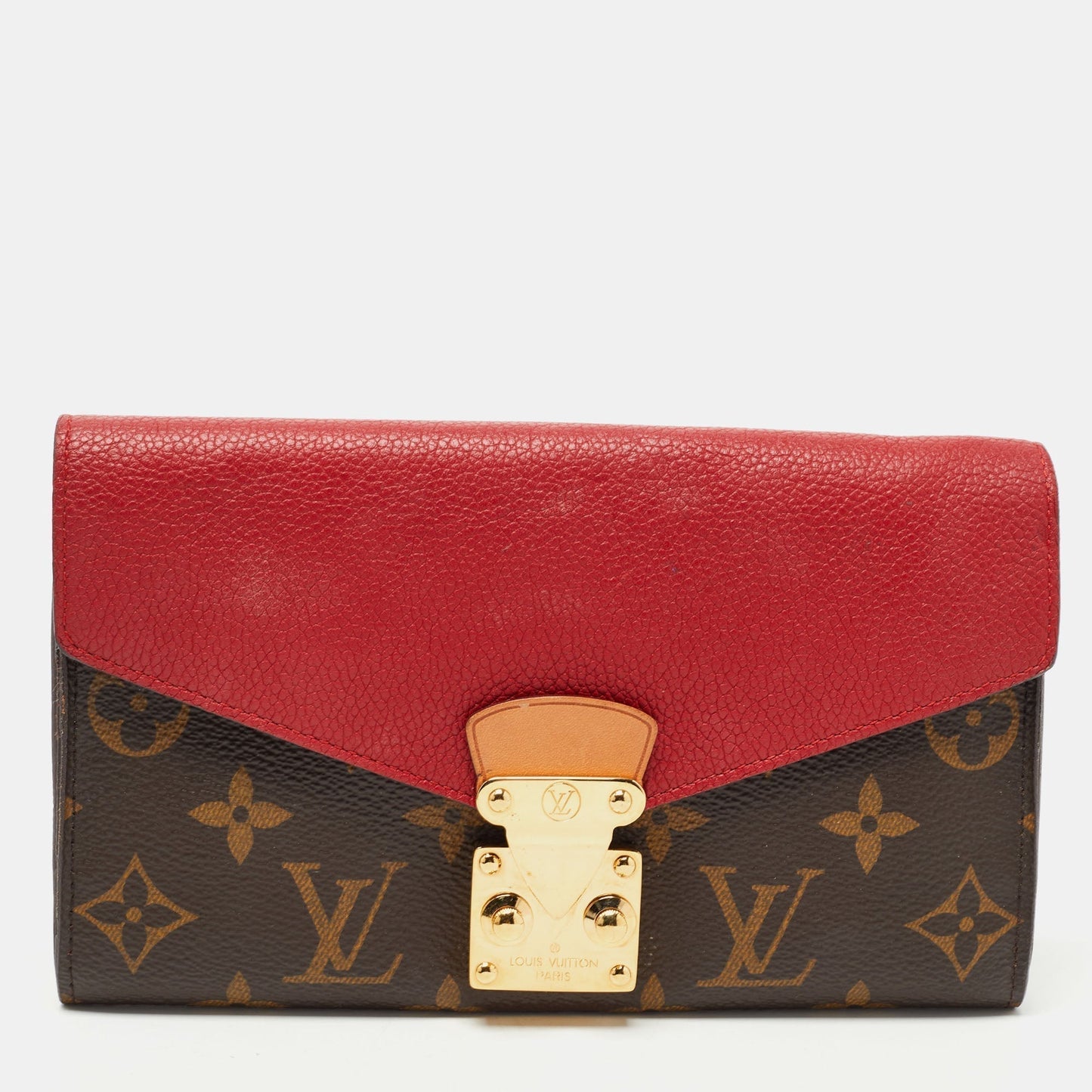 LOUIS VUITTON Cherry Monogram Canvas and Leather Pallas Wallet