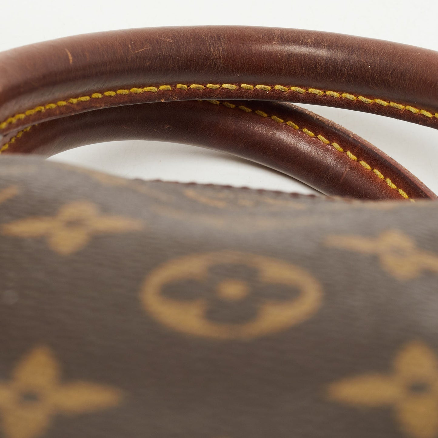 LOUIS VUITTON Brown Monogram Canvas Speedy 30 Top Handle Bag