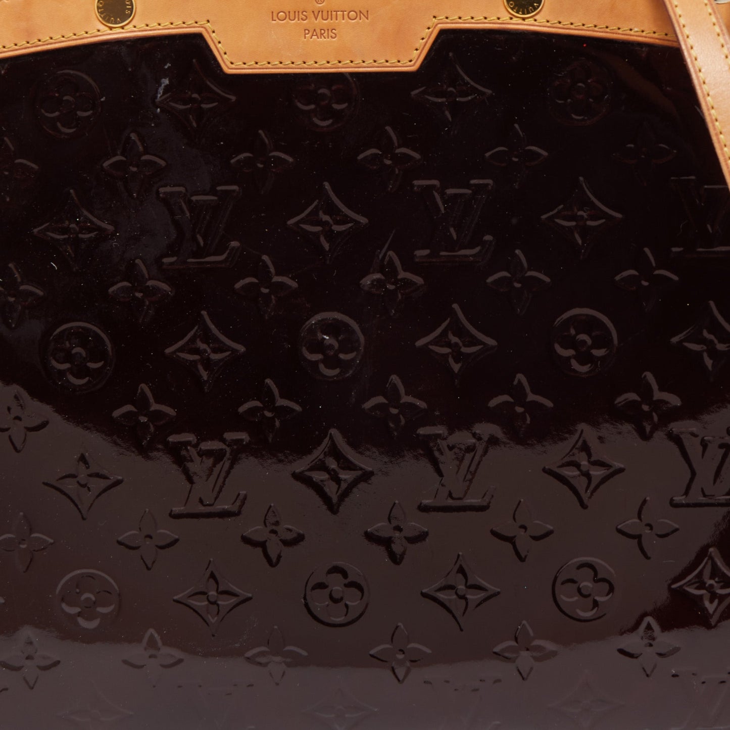 LOUIS VUITTON Amarante Monogram Vernis Brea GM Bag