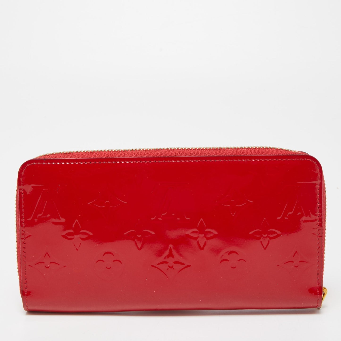 LOUIS VUITTON Cerise Monogram Vernis Zippy Wallet