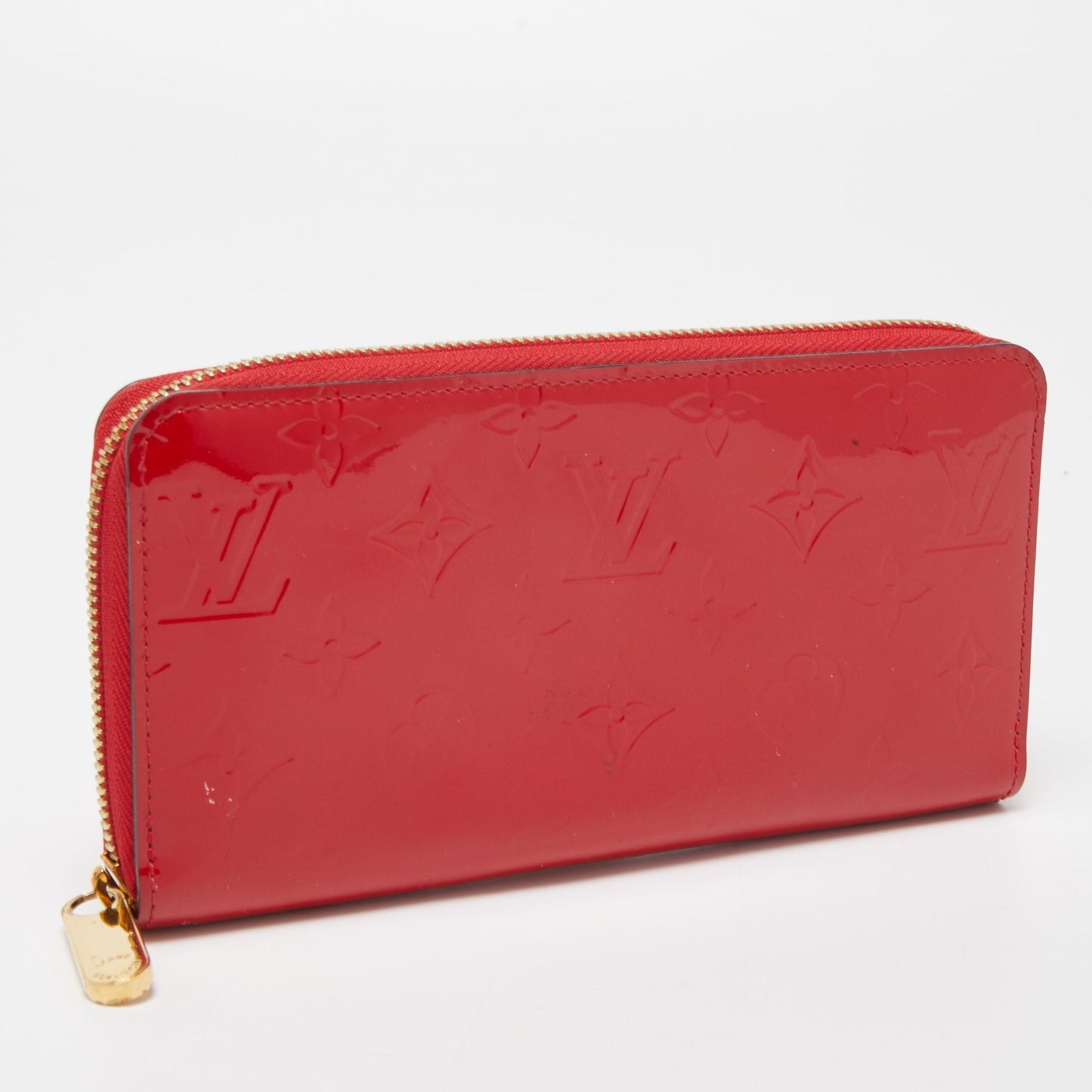 LOUIS VUITTON Cerise Monogram Vernis Zippy Wallet
