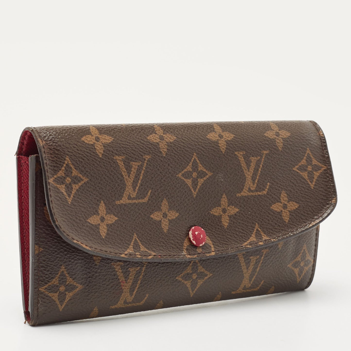LOUIS VUITTON Fuchsia Monogram Canvas Emilie Wallet