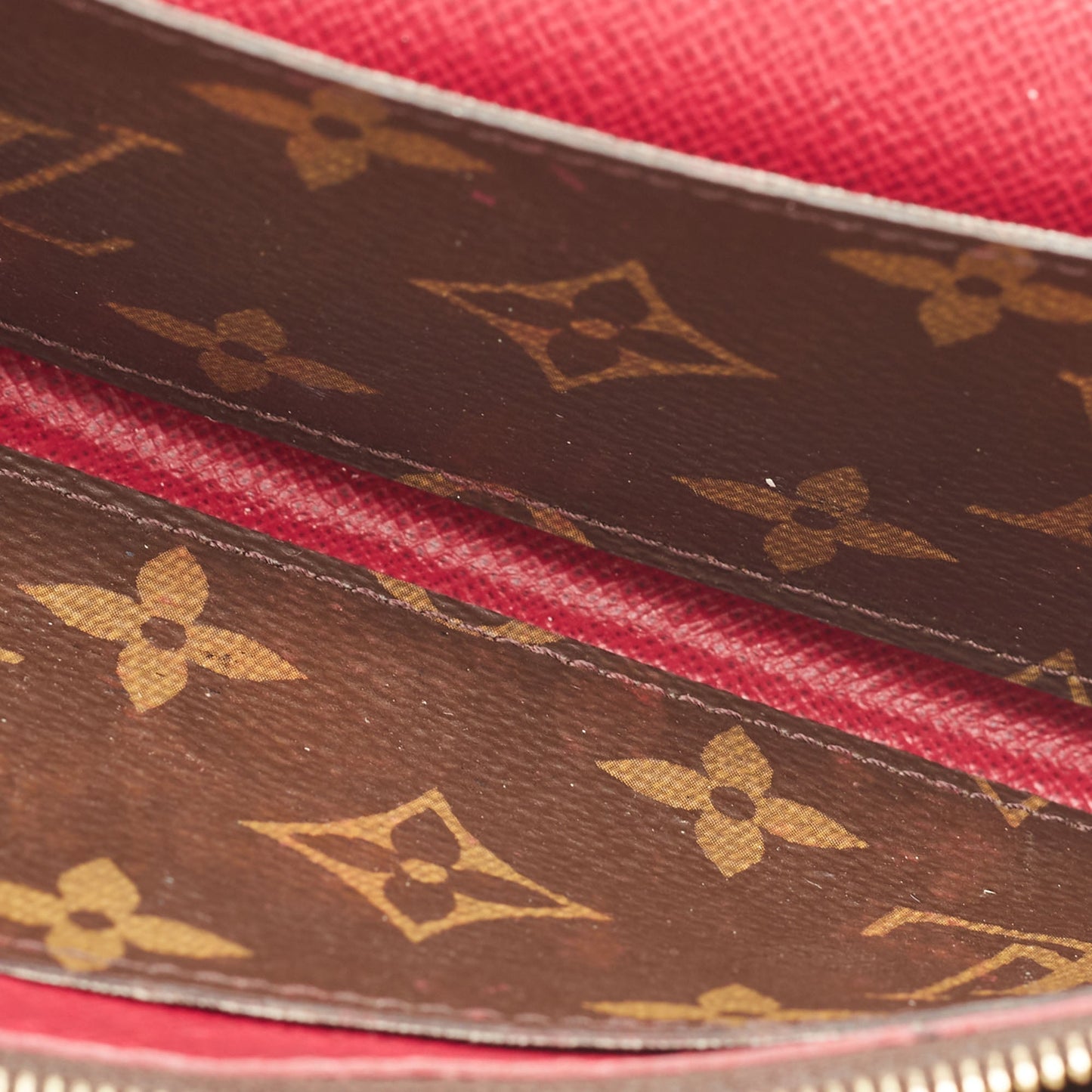 LOUIS VUITTON Fuchsia Monogram Canvas Emilie Wallet