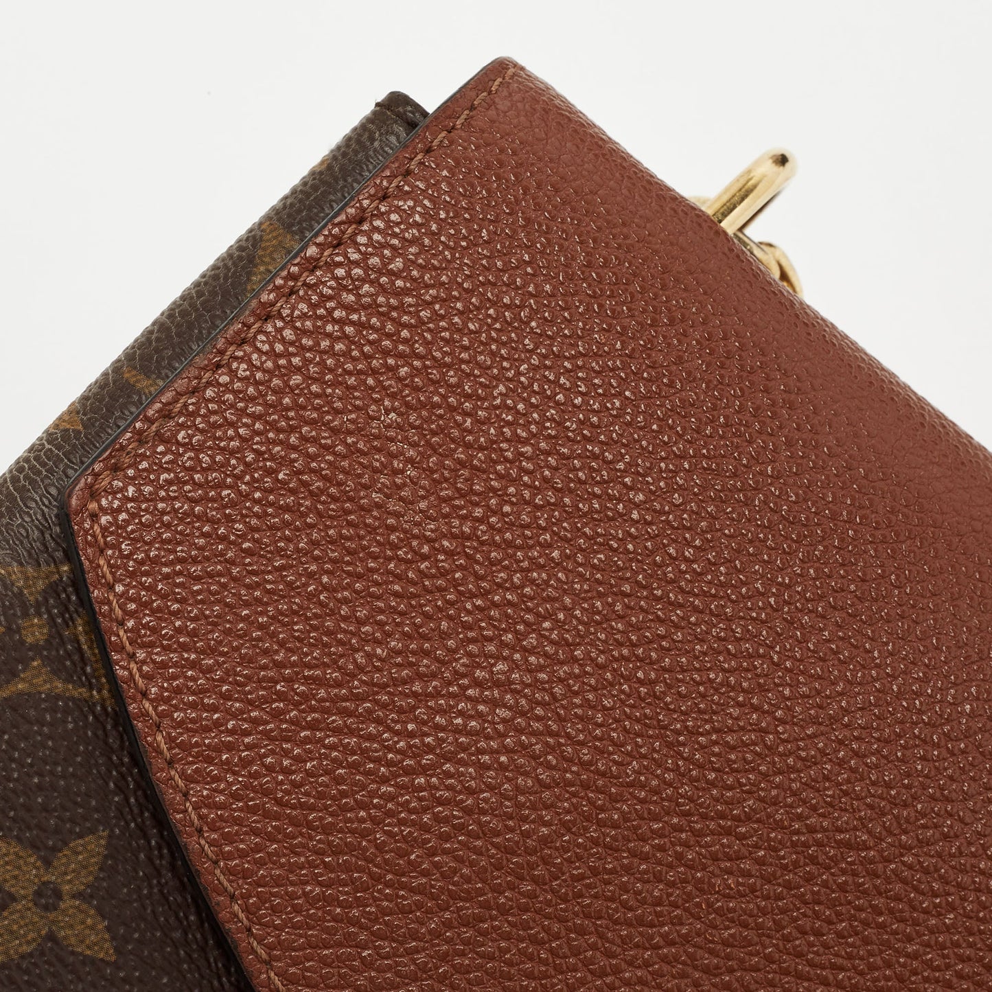 LOUIS VUITTON Caramel Monogram Canvas and Leather Saint Placide Bag