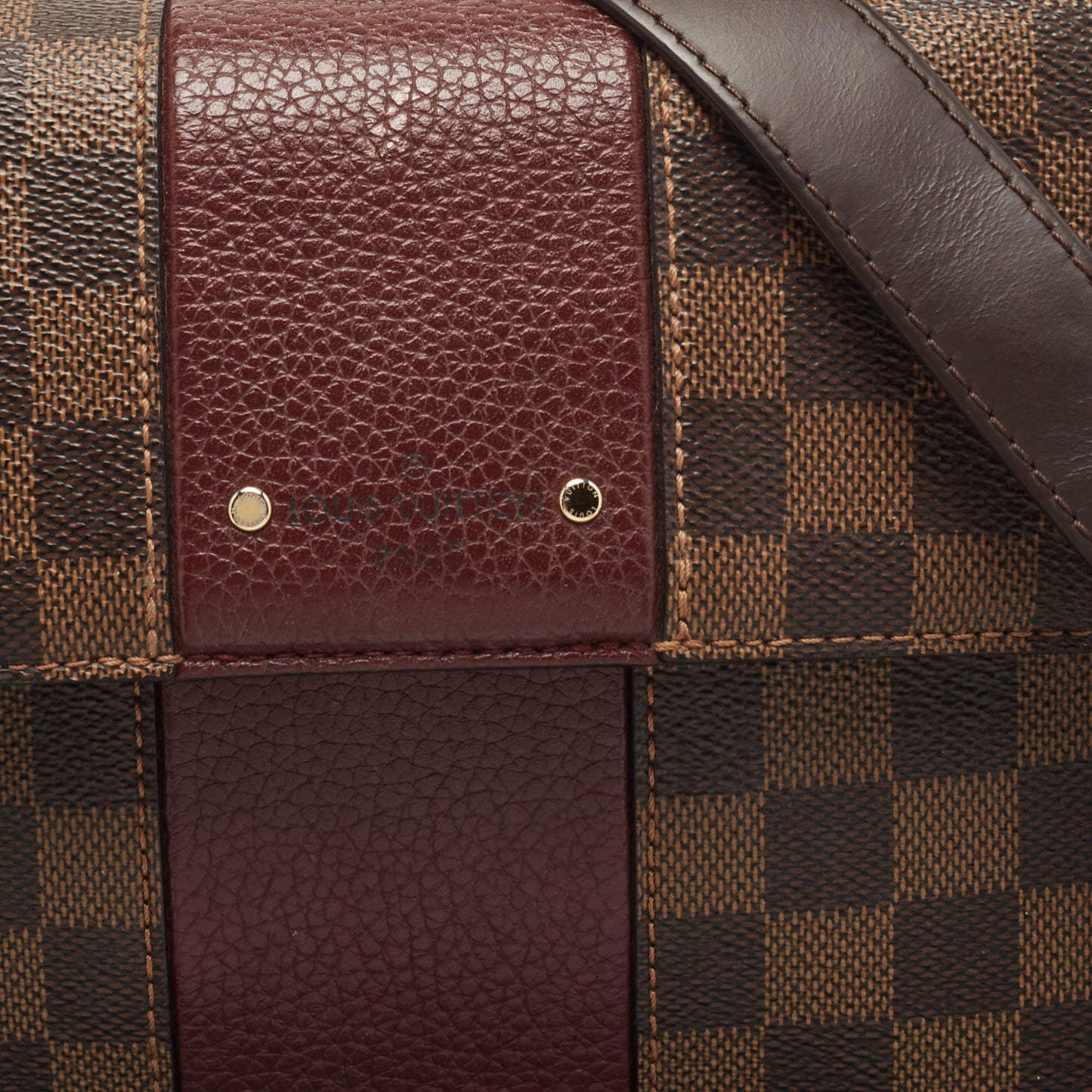LOUIS VUITTON Bordeaux Damier Ebene Bond Street Bag