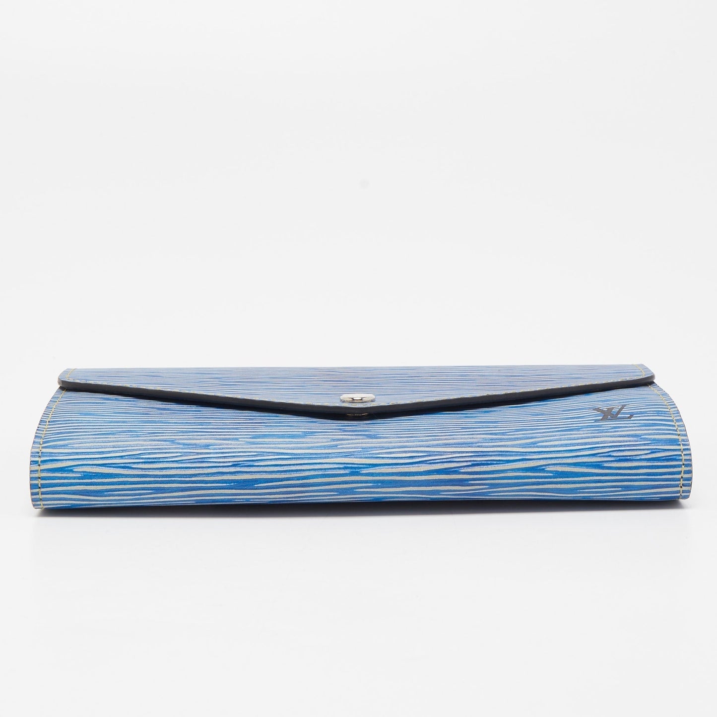 LOUIS VUITTON Denim Epi Leather Sarah Wallet