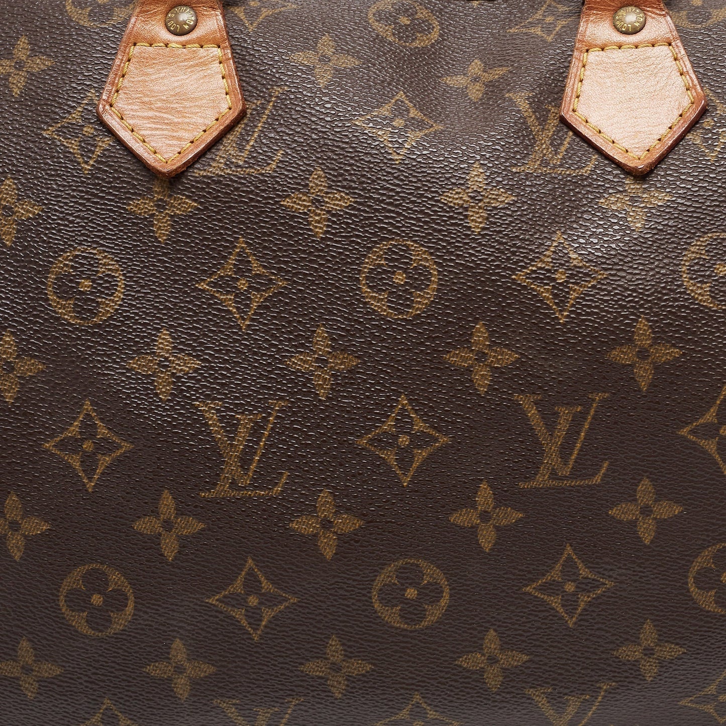 LOUIS VUITTON Brown Monogram Canvas Speedy 30 Top Handle Bag