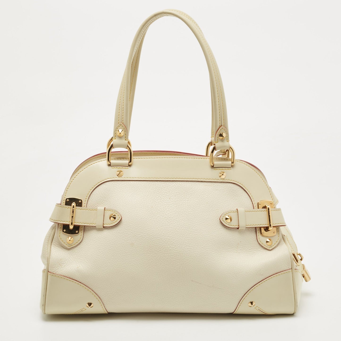 LOUIS VUITTON Cream/Off White Suhali Leather Le Radieux Bag